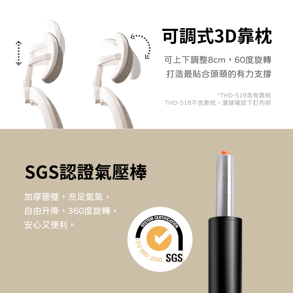 人體工學透氣辦公椅